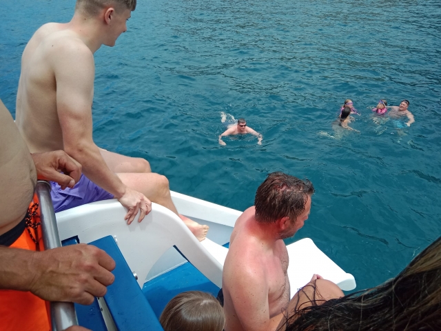 Enjoy a swim during the boat trip 