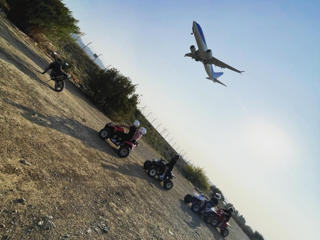 Experiencia con quads por el rio Guadalhorce