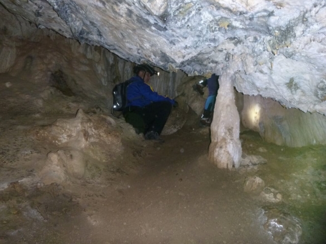 Dentro de la cueva de Fuensanta