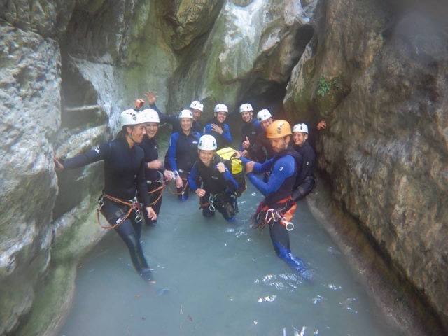  Having fun in the ravine 
