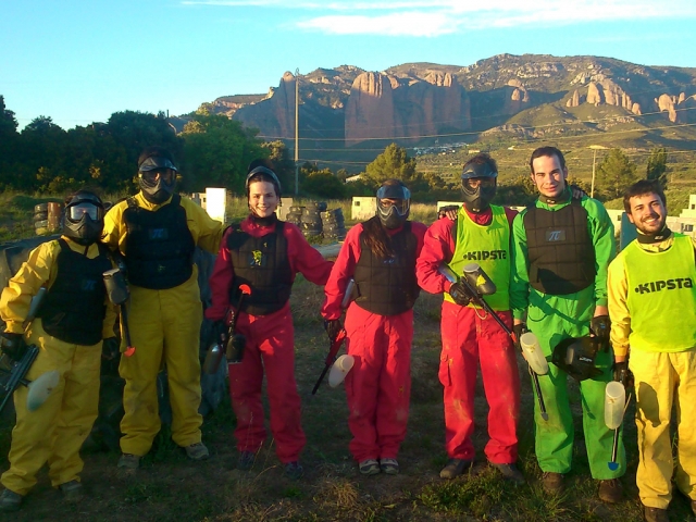 preparados para el paintball