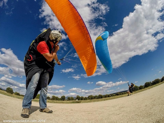  Gleitschirmfliegen in La Muela üben 