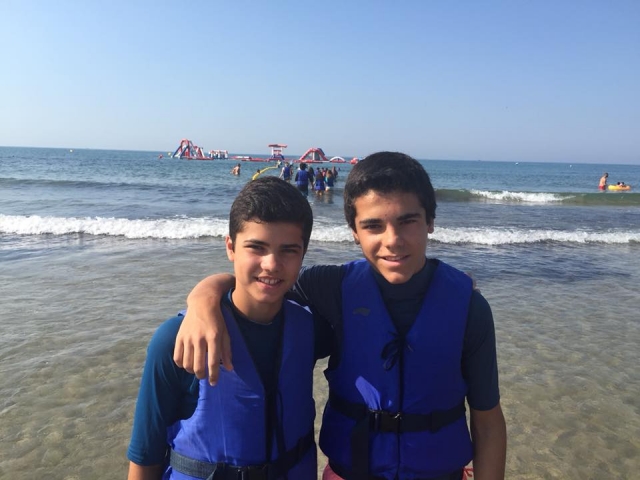  On the beach of the Costa Dorada 