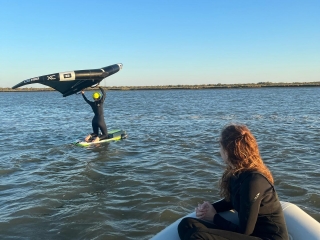 Clase privada de wingfoil Playa Nuevo Portil, 2h