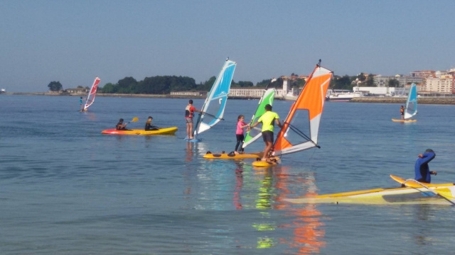  8 horas de windsurf na Galiza 