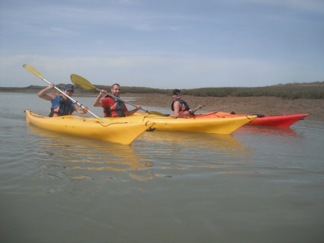 Paseo en kayaks por Sancti Petri