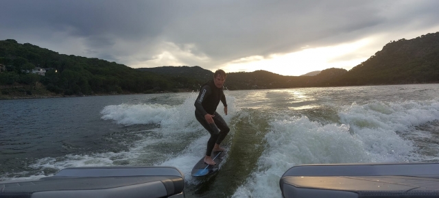 Wakesurf a Pantano de San Juan 