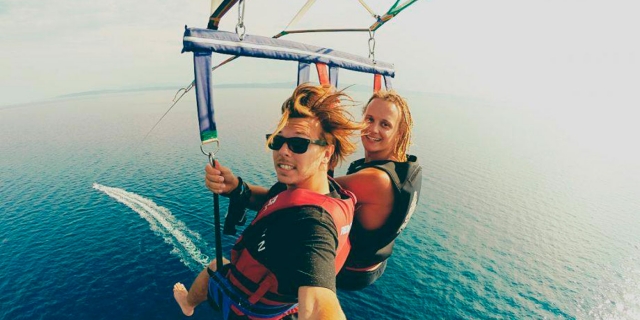 parasailing