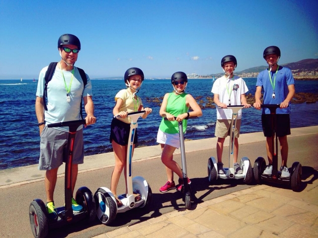 Visite familiale en segway à Palma 