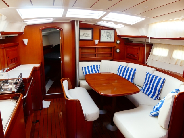 Interior del barco
