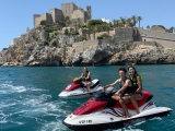 前往普拉亚德尔鲁索 (Playa del Russo) 的水上摩托艇路线，1 小时