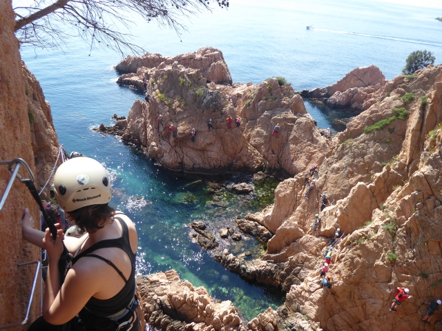  Vistas para o mar desde a via ferrata 