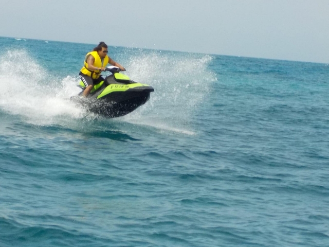 Velocidad en la moto de agua