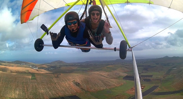 Disfrutando del vuelo