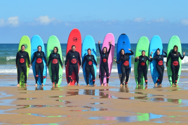 Posando con las tablas