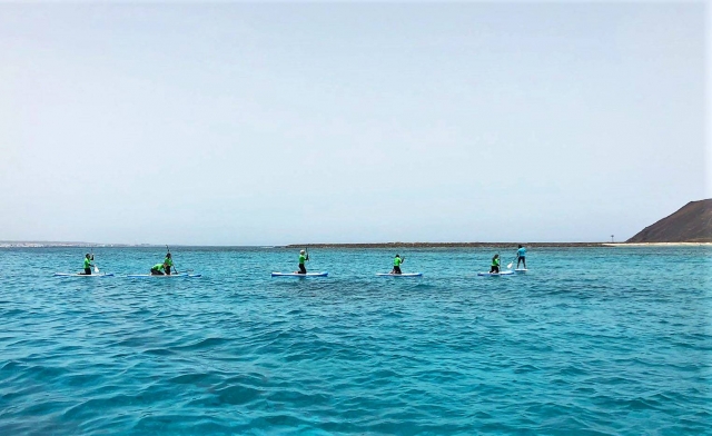 SUP en la isla
