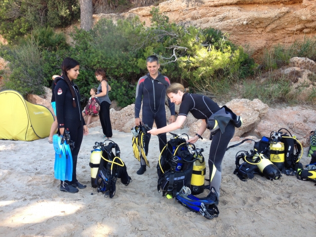  Cours de plongée à Cala Llobeta 