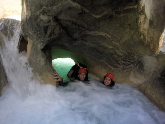 Passage dans un tunnel d'eau 