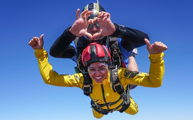 Salto tándem a 4.600 metros de altura