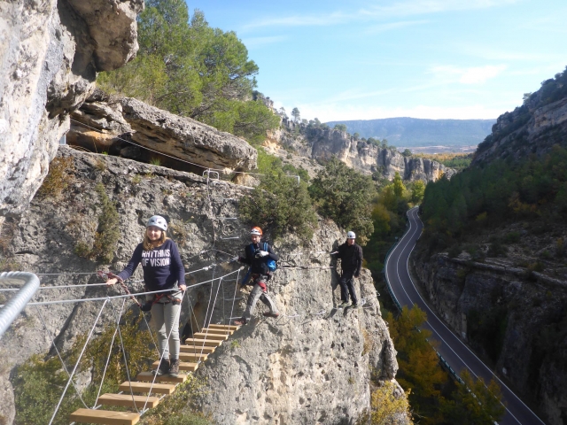  马德里附近的 Via ferrata 