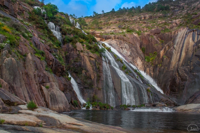 Cascada de Ézaro en ultraligero