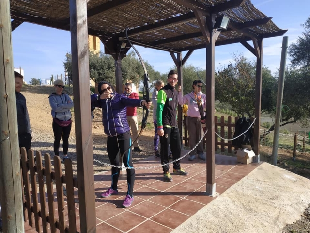 Practicing archery in Córdoba 