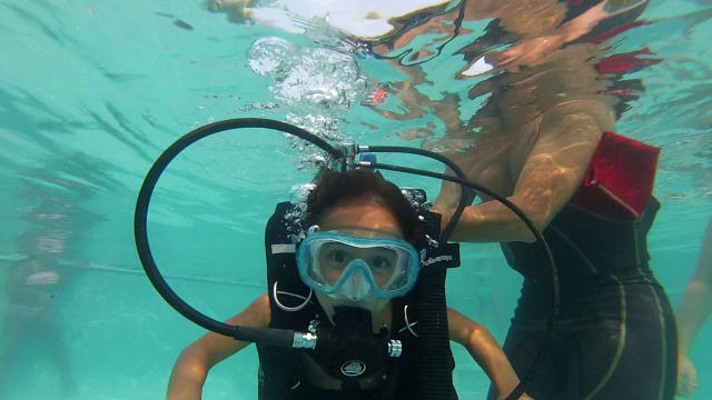  Children's first diving session in Tarragona 