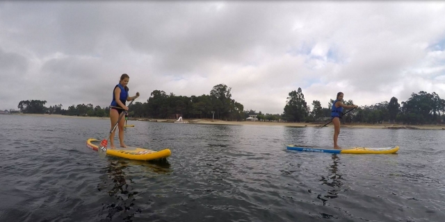  Kayaking on the beach 