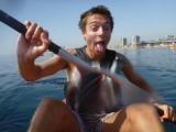 Noleggio kayak o tour in auto-svuotamento Badalona 1h
