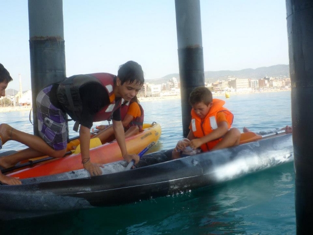 Under the pier 