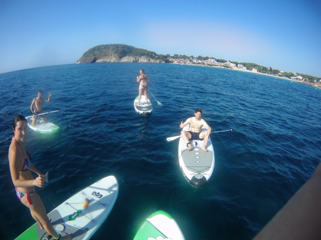  SUP departure La Fosca Palamós 