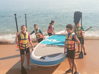 Alquiler de Big SUP en la Platja Gran, 2 horas