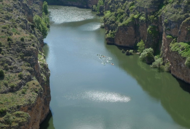  Calm water river in kayak