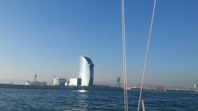  Vistas do mar de Barcelona 