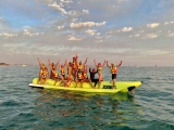 Bananenboot in Sancti Petri, 15 Minuten