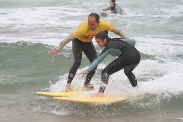 Escuela de surf en Somo