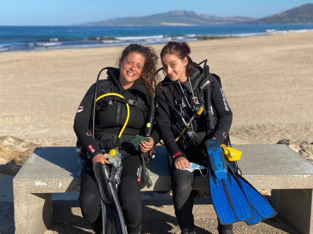 Buceo con amigas