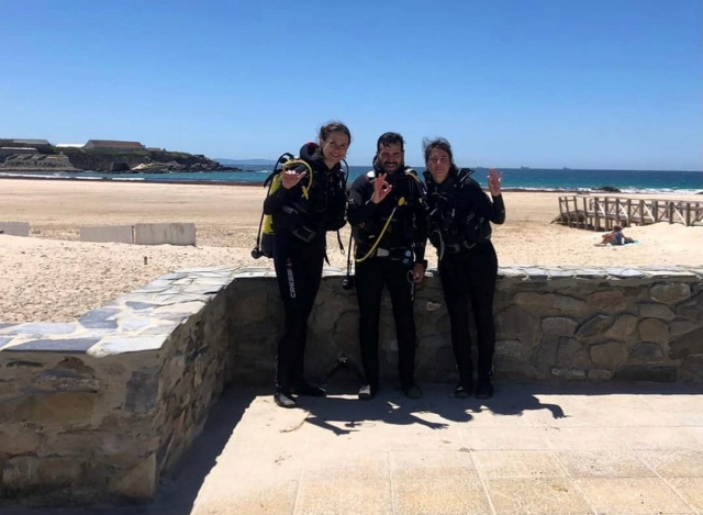 Buceo con amigos