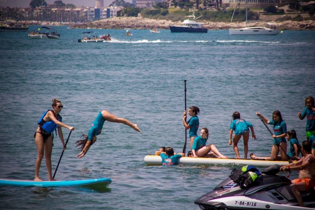  Mit SUP-Boards ins Wasser 