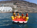 Inflatable sofa in Puerto Rico Beach 10 minutes