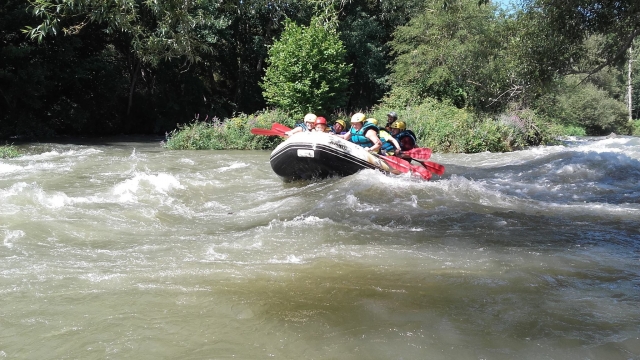 Rafting con niños
