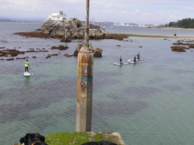  Maintaining balance on the surfboard