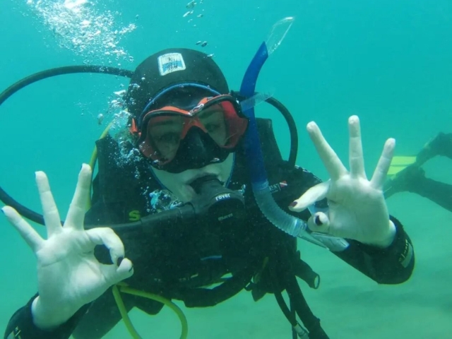  Diving for the first time 