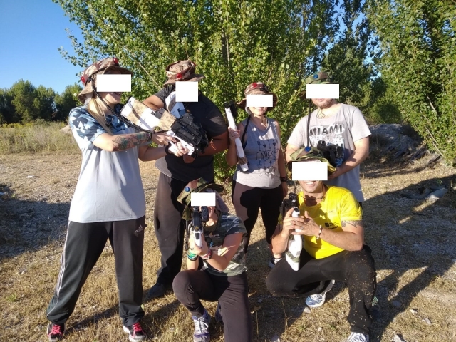  Laser-Tag-Gruppe 