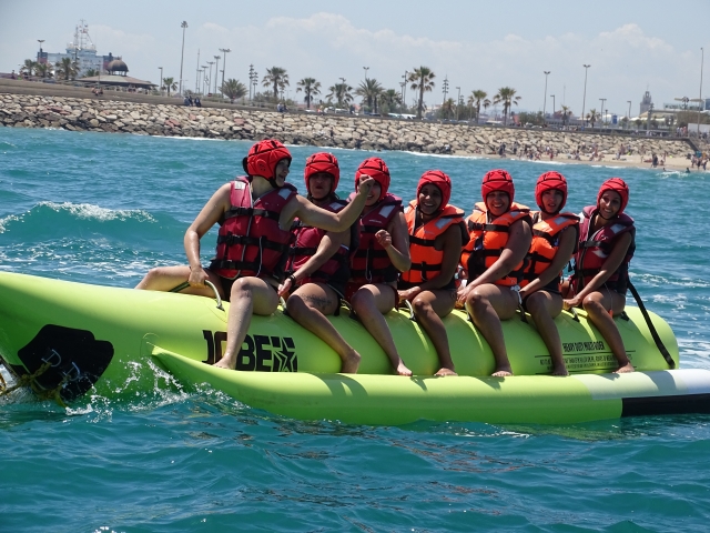  Banana boat in La Marina Valencia 