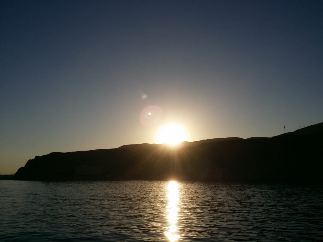  Sunset on the coast 