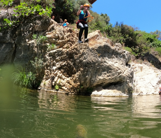 Enfrentándose a un salto pequeño