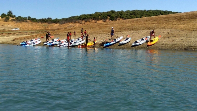  Kurz vor dem Kajakfahren im Guadalquivir 