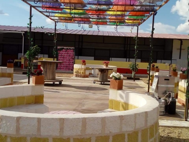 Su zona al aire libre para disfrutar del aire toledano