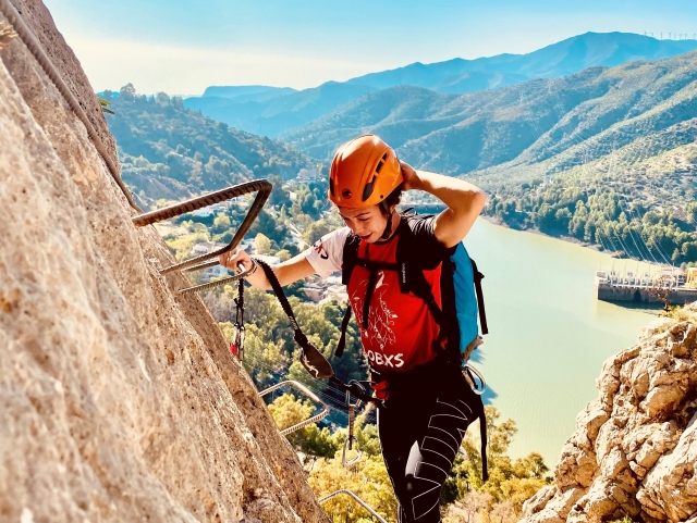 Via ferrata del Chorro em Álora nível k3 de 3 horas